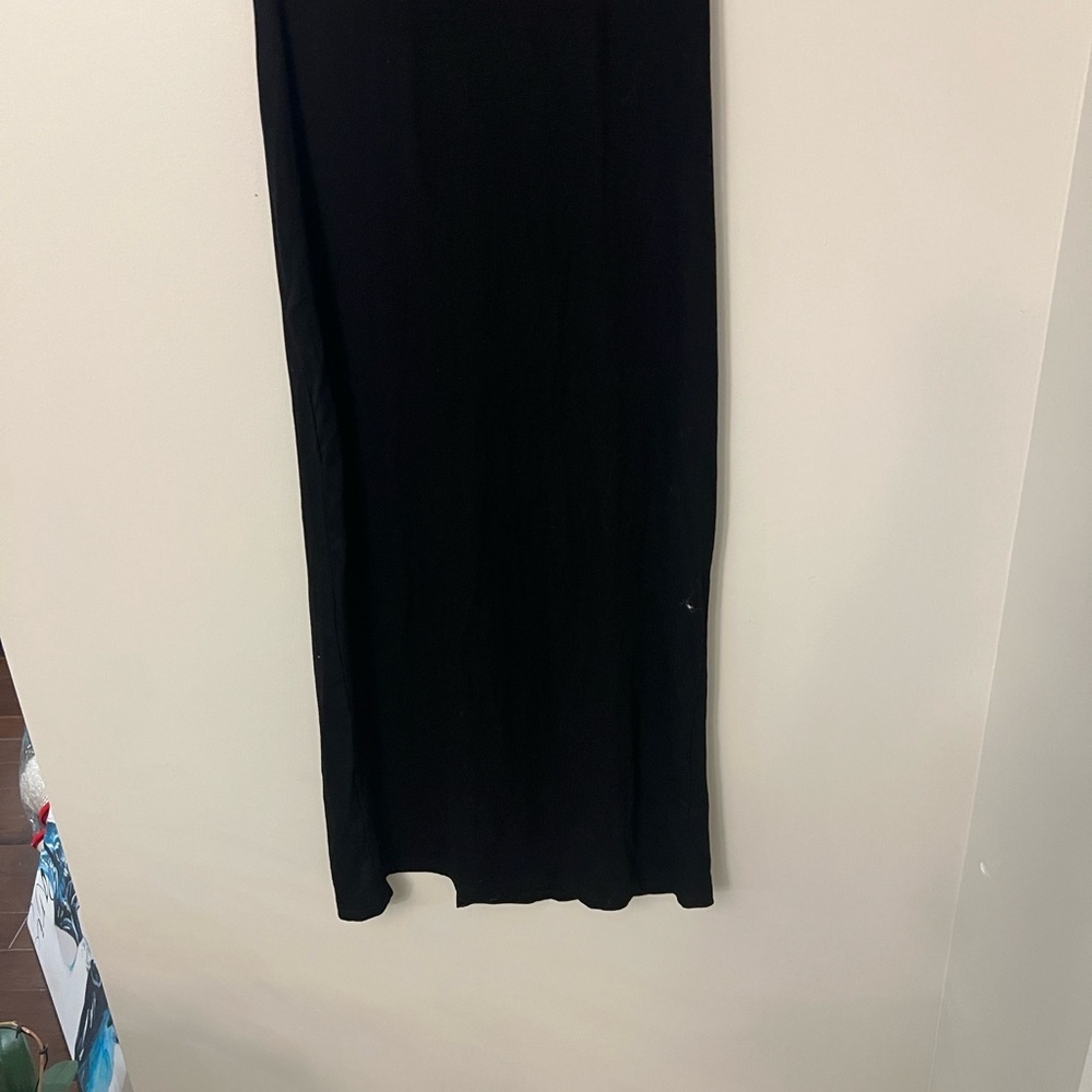 NWT Oten Women's Crew Neck Sleeveless Cutout Bodycon Slim Slit Midi Dress - Picture 11 of 11